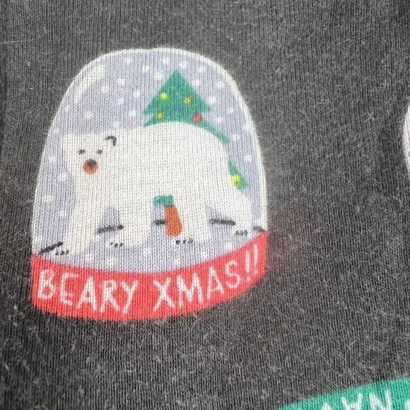 Old Navy Unisex Infant 6-9 Months One Piece Footed Pajamas Snow Globe Christmas - Picture 3 of 10